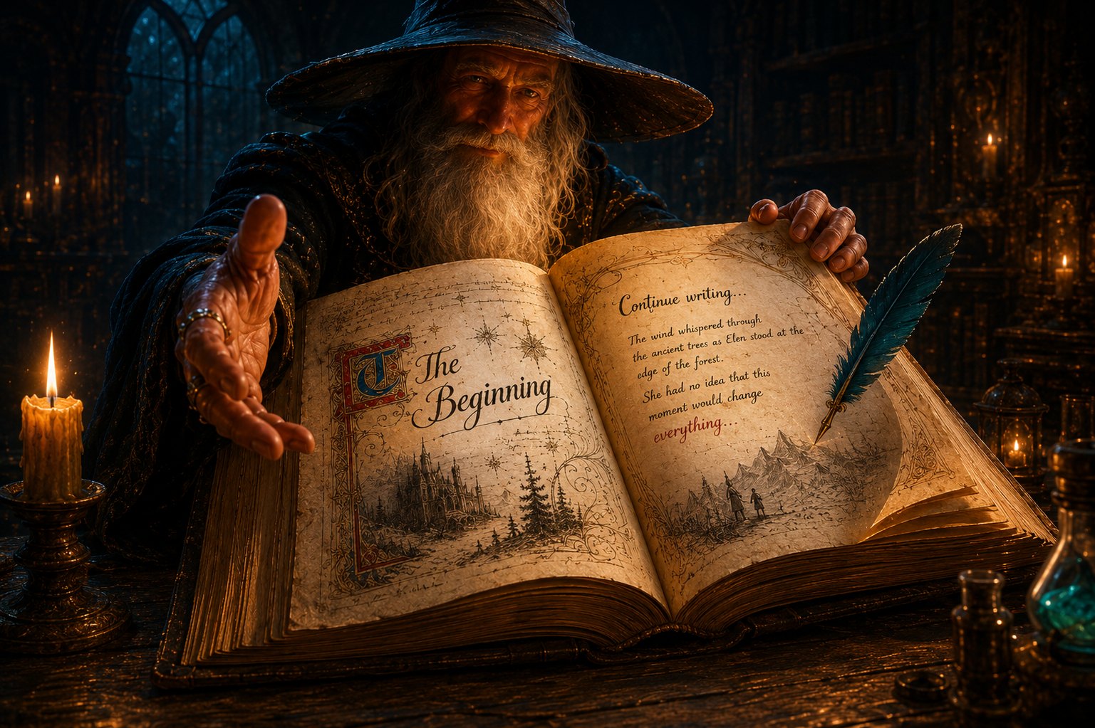 Хранитель історій з живою книгою